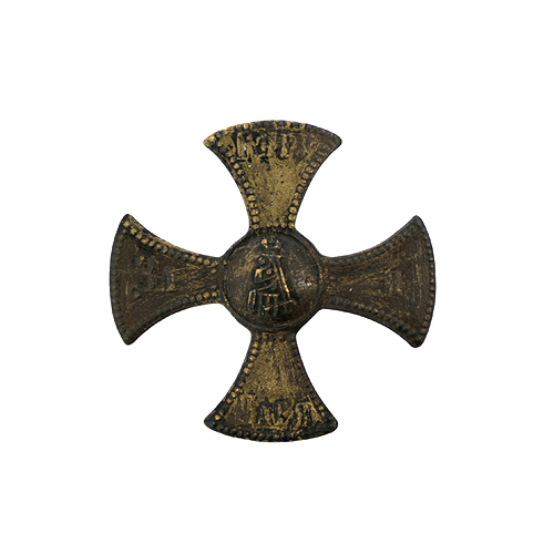 Ополченский крест "А III" (Латунь, литье - Россия, вторая половина XIX века) в центре вензель "А III" инфо 9693k.