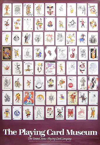 Плакат "72 Джокера" USA, The Playing Card Museum, 1991 год века Сохранность очень хорошая Иллюстрации инфо 10142k.