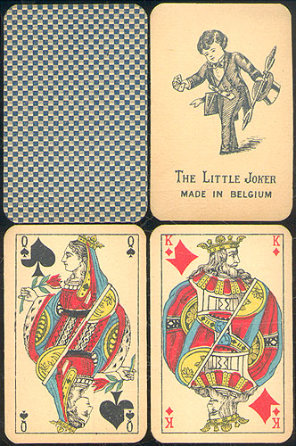 Игральные карты "Fine Glazed Playing Cards № 1322 Lion-Brand", 53 листа Leonard Bierman, Бельгия, 1910-е годы см Сохранность хорошая Поигранные карты инфо 10175k.