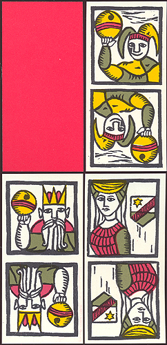 Игральные карты "Georg Erhardt Jass", 36 листов Швейцария, 1954 год колода в оригинальной картонной упаковке инфо 10179k.