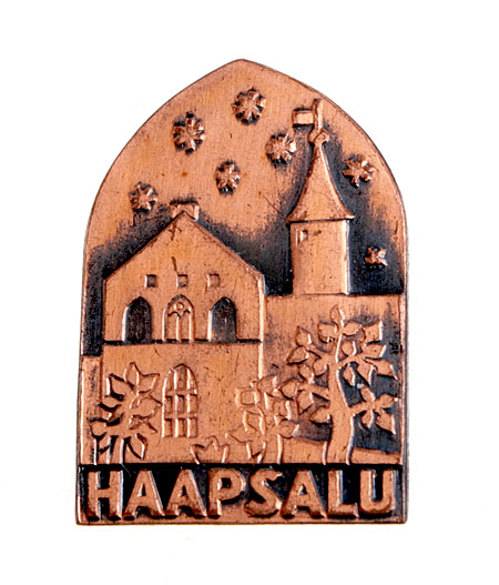 Значок "Haapsalu" Металл Эстония, третья четверть XX века см Сохранность хорошая Легкая патина инфо 10361k.