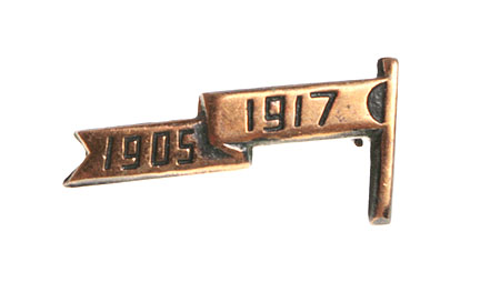 Значок "1905-1917" Металл СССР, вторая половина XX века 1,2 см Сохранность хорошая Патина инфо 10568k.