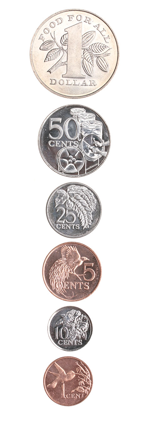 Комплект из 6 монет Металл Тринидад и Тобаго, 1979 - 2005 гг 1979 г инфо 9583b.