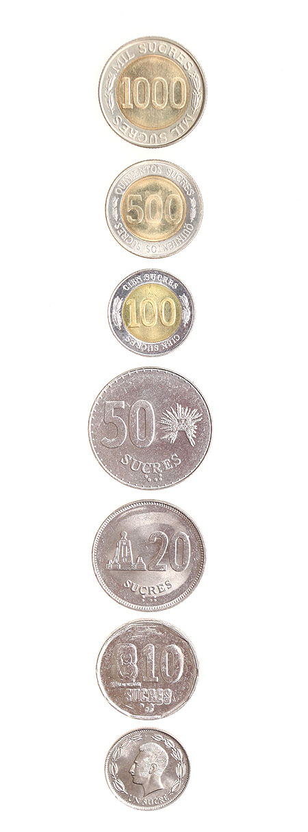 Комплект из 7 монет Металл Эквадор, 1988 - 1997 гг 1988 г инфо 9584b.