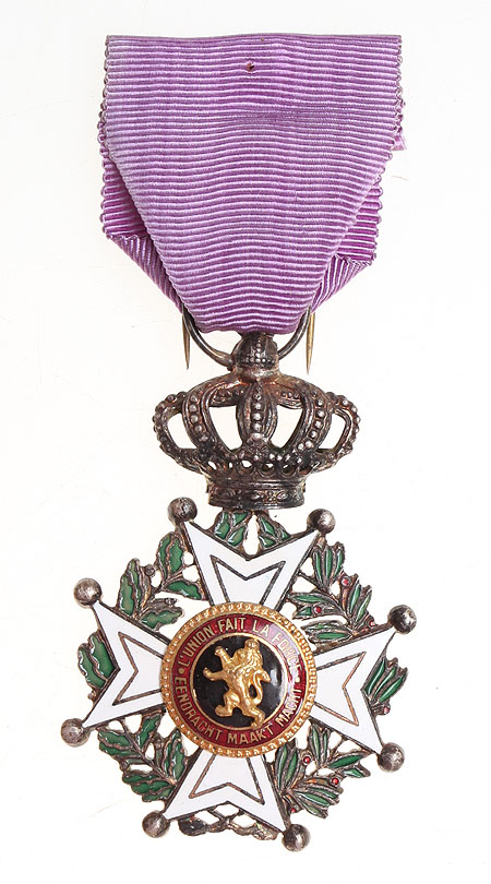 Орден Леопольда V степени (металл, эмаль), Бельгия, ХХ век 1950 г инфо 2804a.