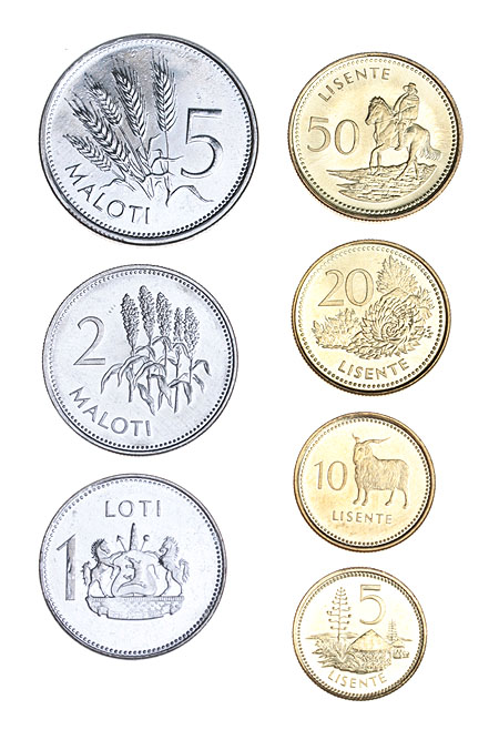 Комплект из 7 монет Металл Королевство Лесото, 1998 год 1998 г инфо 138g.