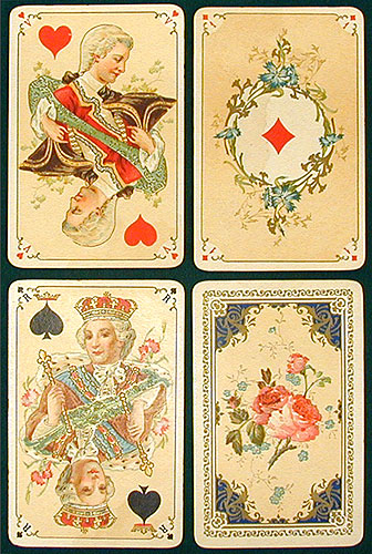Игральные карты "Louis XV", 53 листа Grimaud, Париж, 1890 год Сохранность хорошая, карты легко поиграны инфо 9912g.