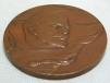 Памятная медаль "Ленин жив вечно" Бронза СССР, середина XX века хорошая Авторская подпись "Н Акимушкин" инфо 10149g.