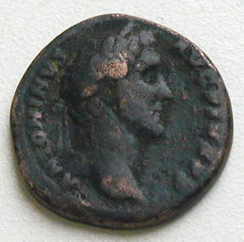 Монета номиналом 1 асс Медь Римская Империя, 138-161 гг Диаметр 28 мм 9999 г инфо 10485g.