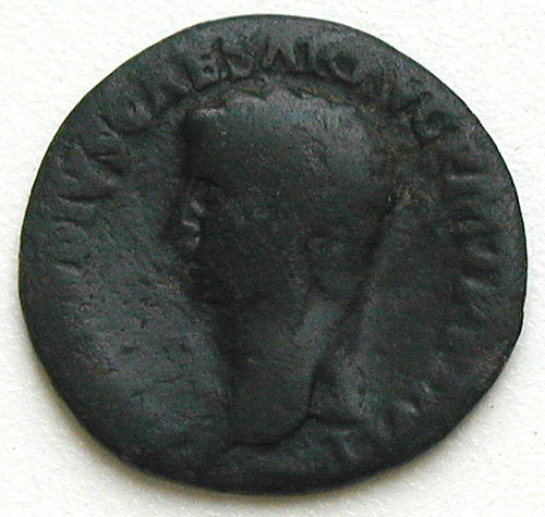 Монета номиналом 1 асс Медь Римская Империя, 41-54 гг Диаметр 28 мм 9999 г инфо 10486g.
