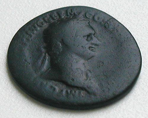 Монета номиналом 1 асс Медь Римская Империя, 81-96 гг Диаметр 29 мм 9999 г инфо 10487g.