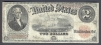 Банкнота 2 доллара С портретом Томаса Джефферсона США, серия 1917 года 1932 г инфо 10492g.