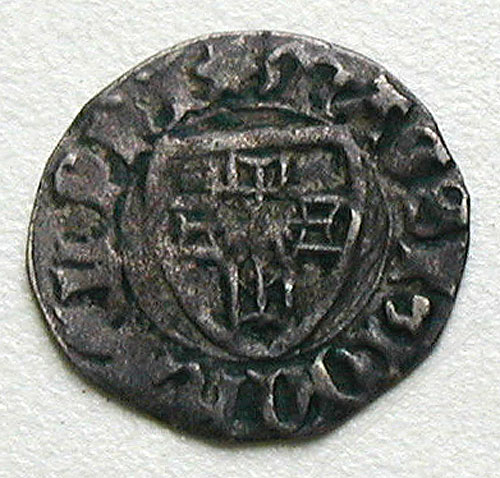 Монета номиналом 1 шиллинг Биллон 1413-1422 год Диаметр 21 мм 1800 г инфо 10499g.