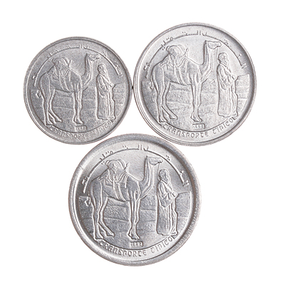 Комплект из 3 монет Металл Сахарская Арабская Демократическая Республика, 1992 год 1992 г инфо 10511g.