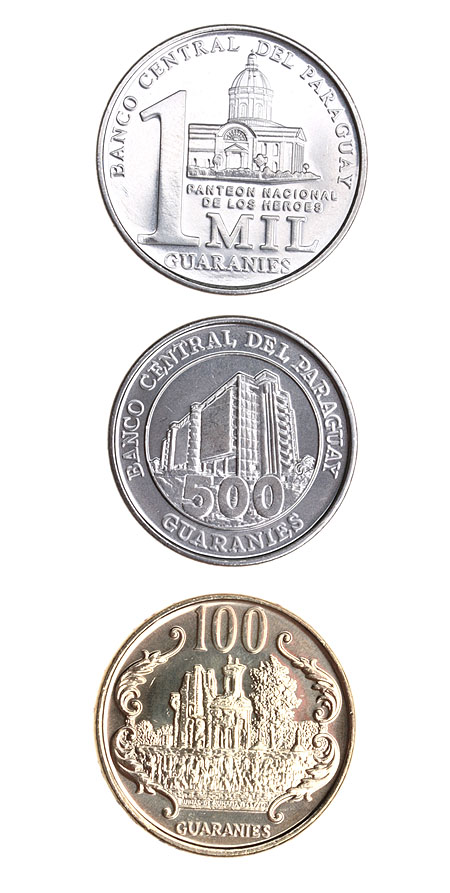 Комплект из 3 монет Металл Парагвай, 2005 - 2007 гг 2005 г инфо 10518g.