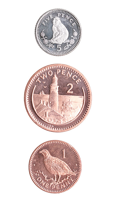 Комплект из 3 монет Металл Гибралтар, 2000 год 2000 г инфо 10524g.