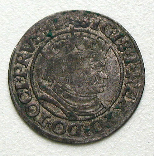 Монета номиналом 1 грош Биллон Пруссия, 1532 год Диаметр 24 мм 9999 г инфо 10527g.