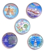 Набор из 5 коллекционных монет номиналом 25 центов Металл, США, 2000 год 2000 г инфо 10536g.