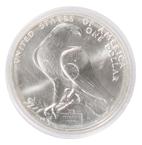 Монета "1 доллар" (США, 1984 год) посвященная XXIII Олимпиаде в Лос-Анджелесе инфо 10539g.