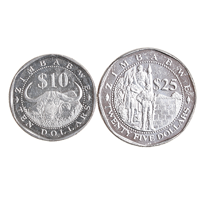 Комплект из 2 монет Металл Зимбабве, 2003 г 2003 г инфо 10548g.