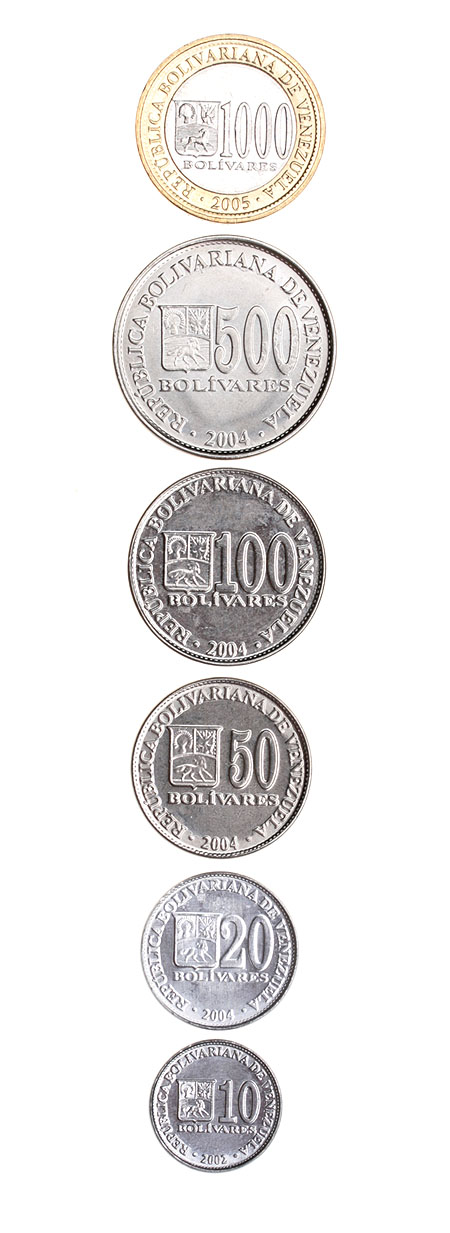 Комплект из 6 монет Металл Венесуэла, 2002 - 2005 гг 2002 г инфо 10561g.