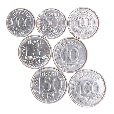 Комплект из 7 монет Металл Бразилия, 1932 - 1993 гг 1992 г инфо 10568g.