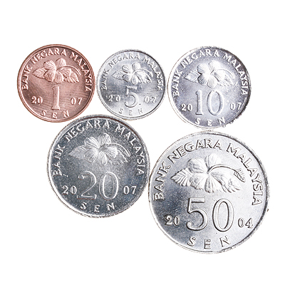 Комплект из 5 монет Металл Малайзия, 2004- 2007 гг 2004 инфо 10583g. 