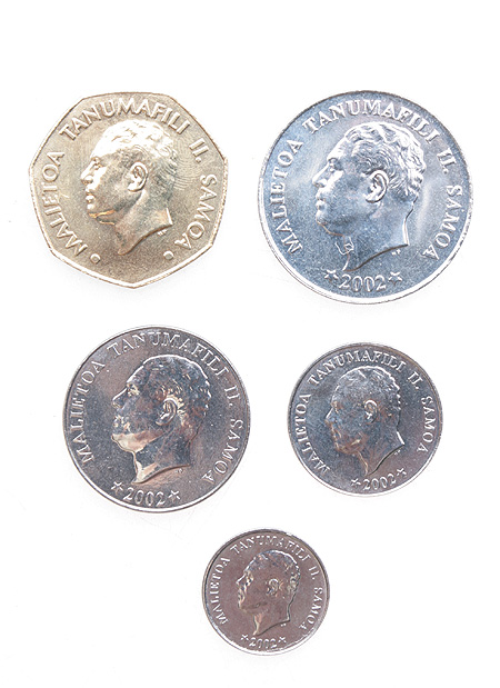 Комплект из 5 монет Металл Самоа, 2002 год 2002 г инфо 10585g.