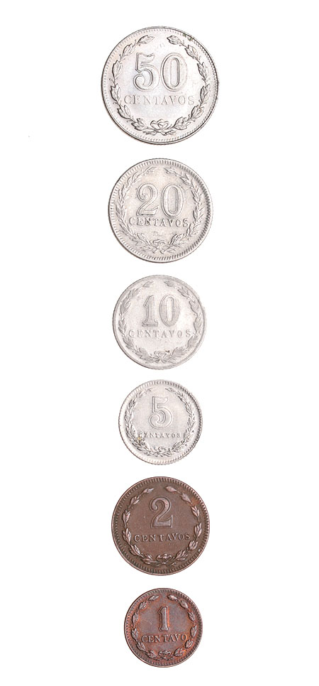 Комплект из 6 монет Металл Аргентина, 1938-1947 гг 1938 г инфо 10594g.