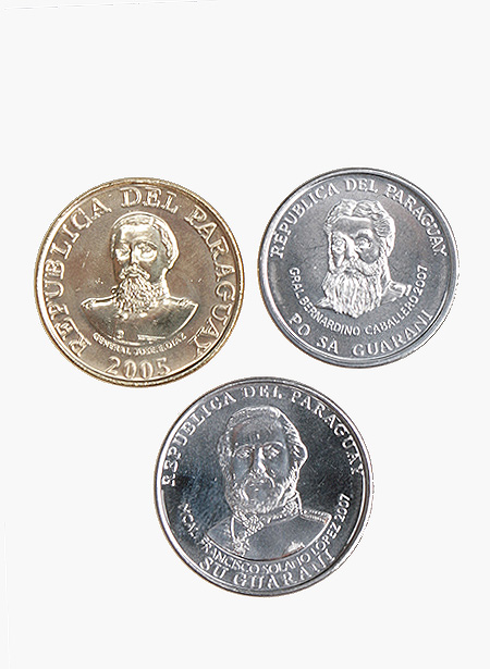 Комплект из 3 монет Металл Парагвай, начало XXI века 2005 г инфо 10626g.