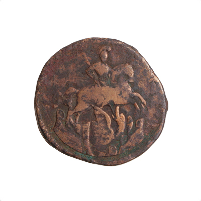 Монета номиналом 1 копейка (медь, Россия, 1761 год) 1761 г инфо 10713g.