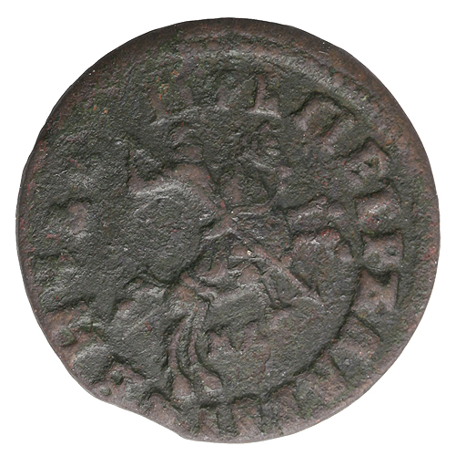 Монета номиналом 1 копейка Металл Россия, 1716 год 9999 г инфо 10742g.