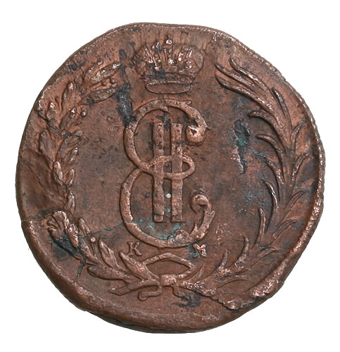 Монета номиналом 2 копейки (медь), Россия, 1770 год Колыванский монетный двор 1770 г инфо 10748g.