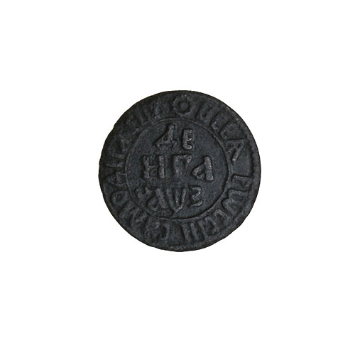 Монета "Денга" Медь Россия, 1707 год реверса: 12 Сохранность хорошая Патина инфо 10792g.