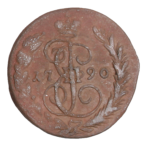 Монета номиналом 1 копейка Медь Россия, 1790 год 1790 г инфо 10795g.
